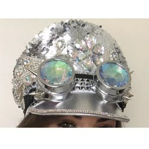 Steampunk festival rave hat